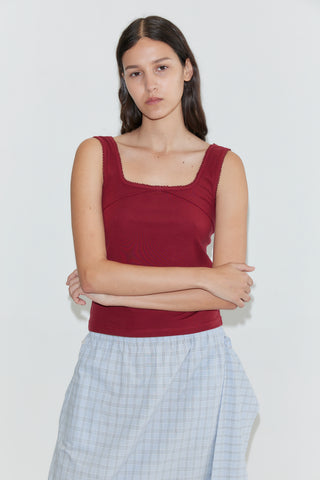 Piping Tank in Crimson - Deiji Studios