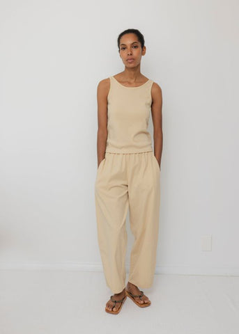 Wide Trouser in Barley - Wol Hide