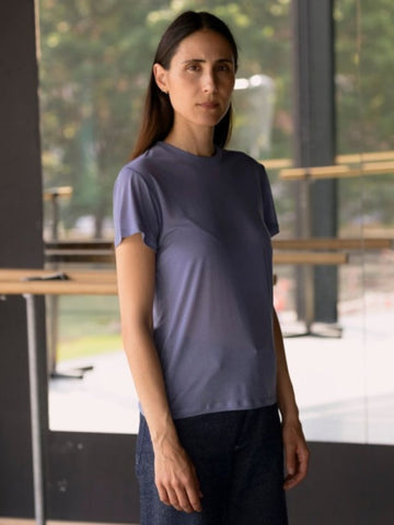 Tee Shirt in Koel Blue - Baserange
