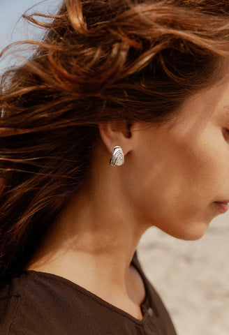 Silver Mini Piana Hoops - Leigh Miller